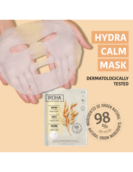 IROHA NATURE näomask Hydra Calm kaeraga, koheselt rahustav 20ml