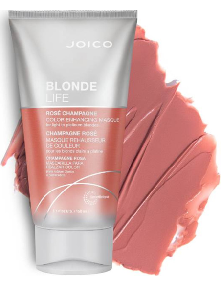 JOICO BLONDE LIFE värvitooni tugevdav mask - Rose Champagne 150ml