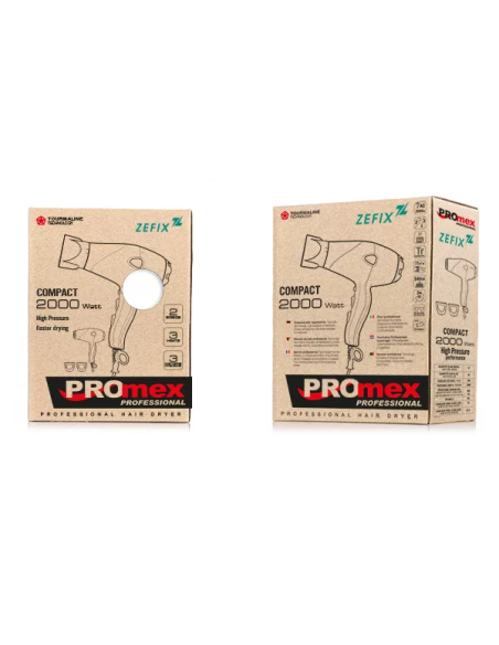 PROMEX föön Zefix, 2000W, turmaliiniga, valmistatud Prantsusmaal