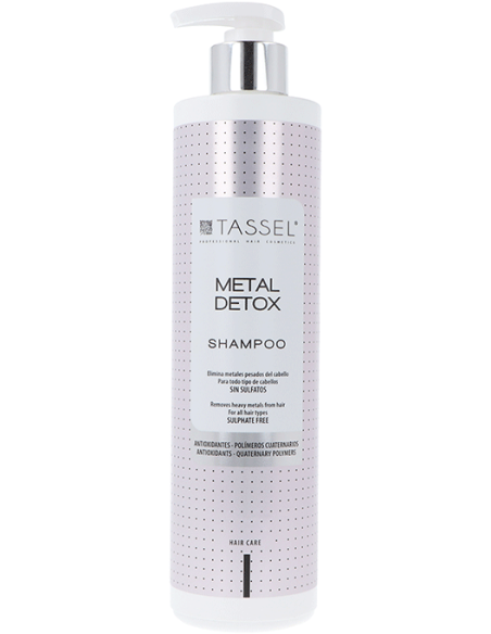 TASSEL METAL DETOX šampoon metalli eemaldamiseks juustest pärast keemilist töötlemist 500ml