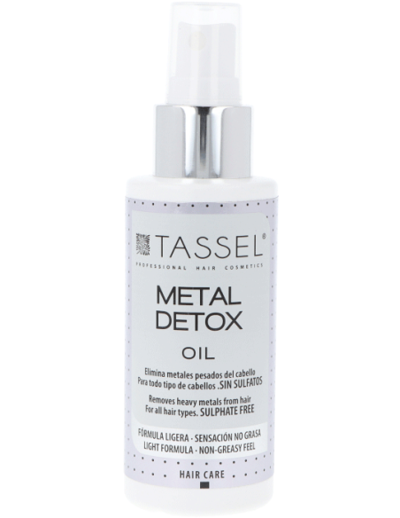 TASSEL METAL DETOX õli - taastav sprei juustele pärast keemilist töötlemist 150ml
