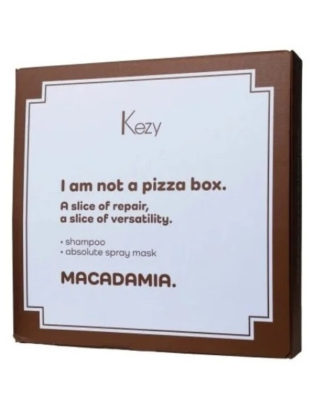 KEZY kahjustatud juuste hoolduskomplekt MACADAMIA (šampoon 375ml + juuksemask 200ml)