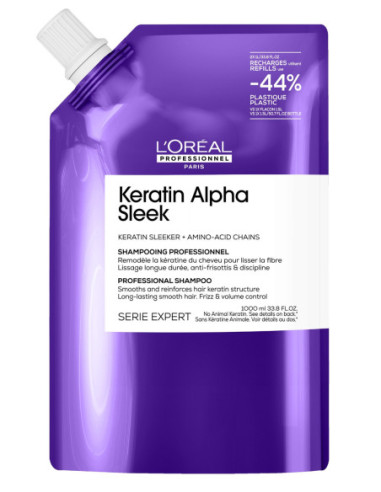 KERATIN ALPHA SLEEK täitešampoon, 1000ml