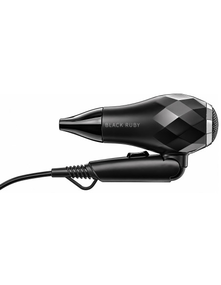 Efalock BLACK RUBY must mini-föön, kokkupandav 1000 W reisiföön