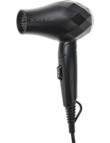 Efalock BLACK RUBY must mini-föön, kokkupandav 1000 W reisiföön