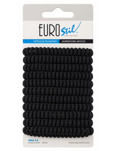 Juuksekummid, mustad, 12 tk