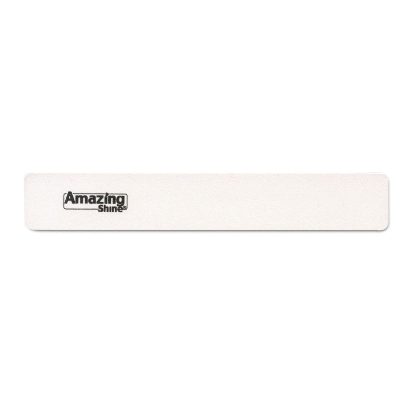 Nail file, 180/180, white, green middle Jumbo Speedy White, 1 pc.