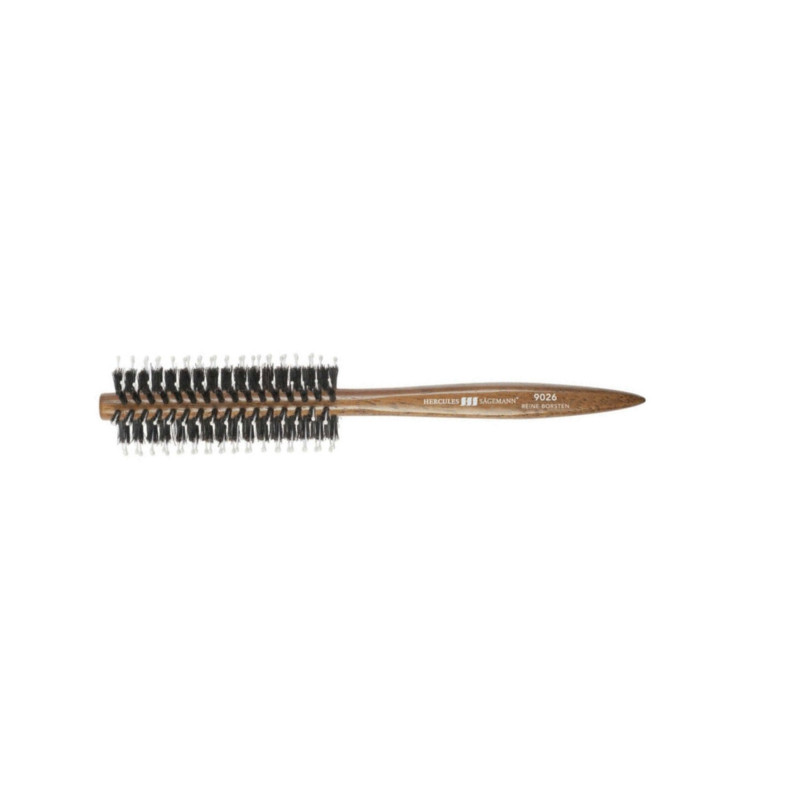 Round Brushing brush HERCULES SÄGEMANN with wild boar and polyamide bristles, wood, Ø 11/46 mm