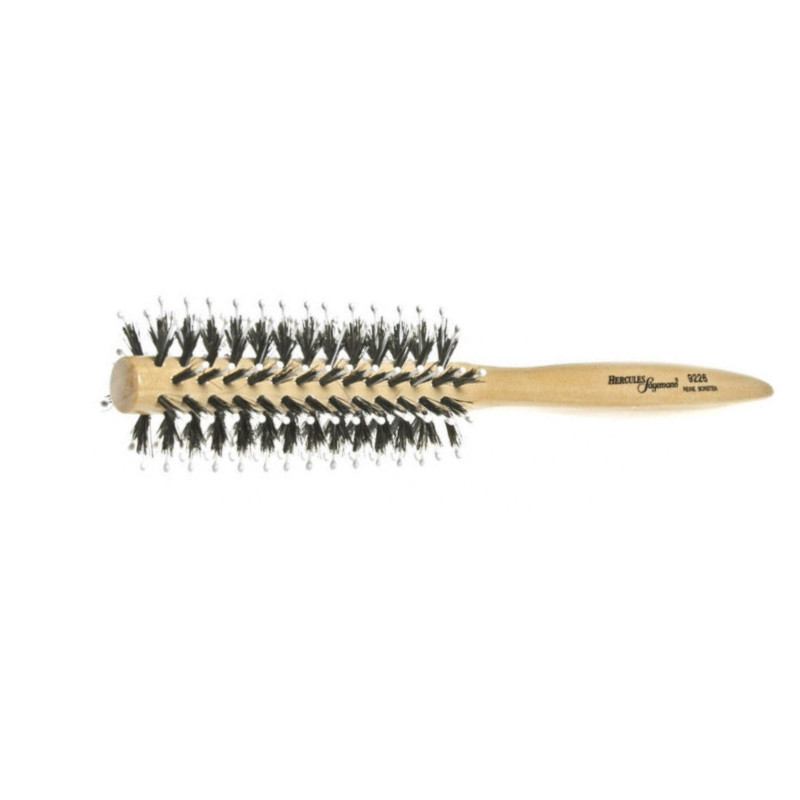 Round Brushing brush HERCULES SÄGEMANN with wild boar and polyamide bristles, wood, Ø 11/45 mm