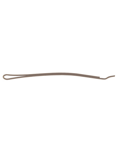 Hair clip, 50mm, straight, straight ends, brown 500g