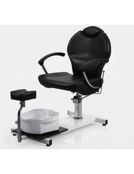 Hüdraulilisel juhtimissüsteemil töötav pediküüritool lamava seljatoe ja jalavanniga Pax