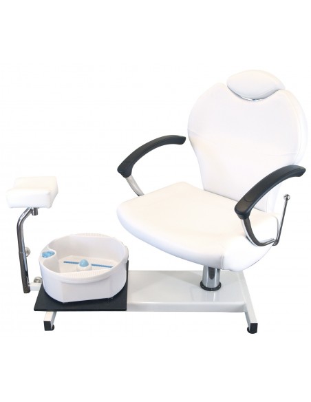 Hüdraulilisel juhtimissüsteemil töötav pediküüritool lamava seljatoe ja jalavanniga Pax