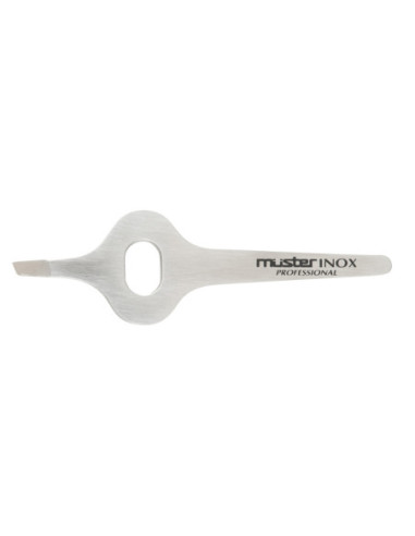 Wide handle tweezers, stainless steel