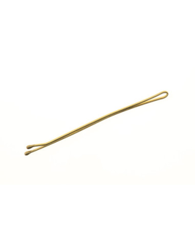 Hair clip, smooth, 70mm, gold, rounded, 500g