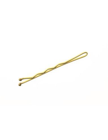 Hair clip, wavy, 50mm, gold, 500g