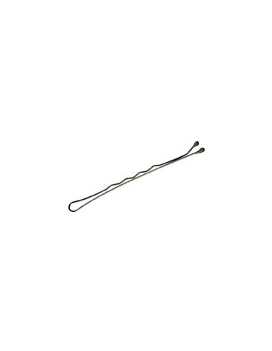 Hair clip, wavy, 7cm, brown, 500 pieces