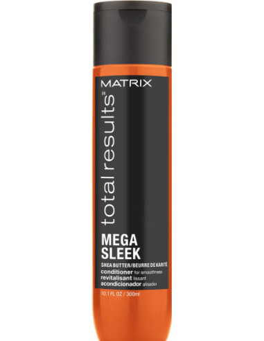 MATRIX TOTAL RESULTS MEGA SLEEK KONDICIONIERIS AR ŠĪ SVIESTU NEPAKĻĀVĪGIEM MATIEM 300ML