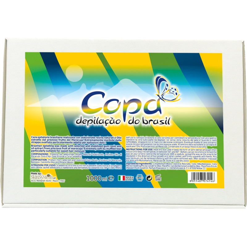 COPA Brazilian Elastīgs cietais vasks, bikini 1000ml