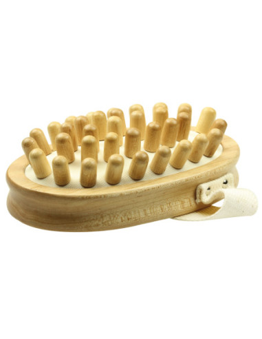 Massage bath brush, wooden 5 rows, 1 pc.