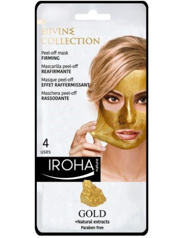 IROHA Divine Collection | Maska Sejai - Peel-Off | Nostiprinoša | Zelts 25ml