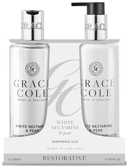 GRACE COLE kehakomplekt (valge nektariin/pirn) DUO