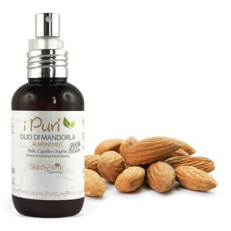 SkinSystem i PURI keha-, juuste- ja küünteõli (mandliõli) 100ml