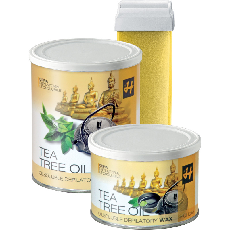 HOLIDAY Vasks depilācijai, tējas koka eļļa/titāna dioksīds, nav alerģisks 800ml