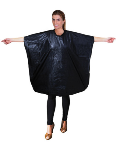 Hair dye cape, plastic, large, with velcro closure, 137x100cm