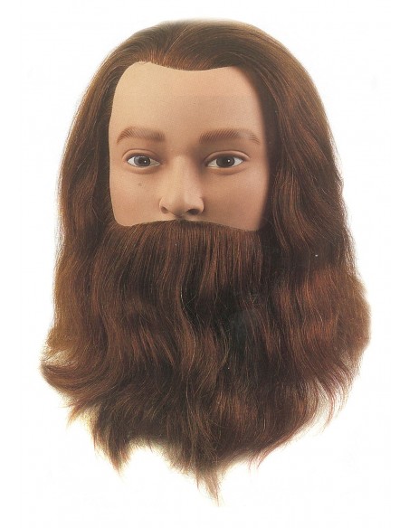 Mannekeeni pea LEIF, mees, 100% naturaalsed juuksed, 20-25cm