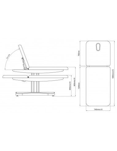 Diivan spaahooldusteks, massaažiks ja...