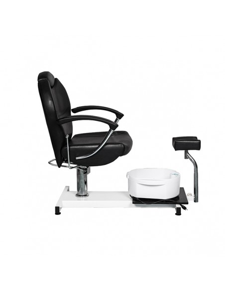 Hüdraulilisel juhtimissüsteemil töötav pediküüritool lamava seljatoe ja jalavanniga Pax