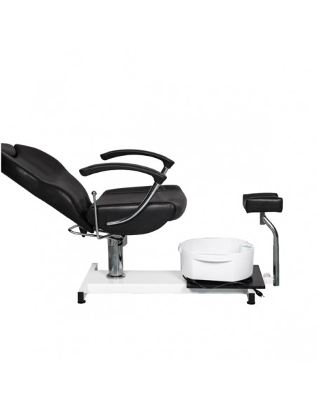 Hüdraulilisel juhtimissüsteemil töötav pediküüritool lamava seljatoe ja jalavanniga Pax