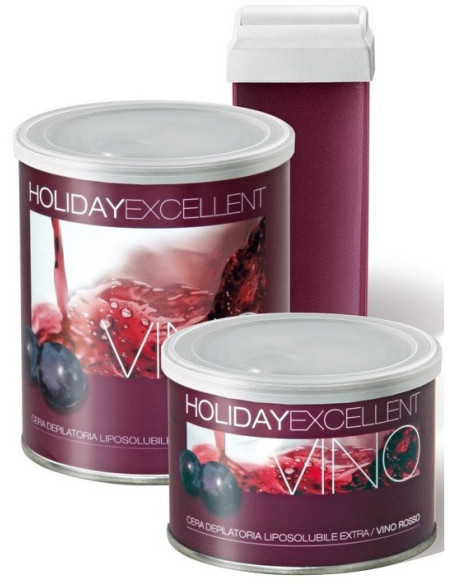 HOLIDAY EXCELLENT Mitteallergeenne depilatsioonivaha (viinapuu ekstrakt/vein) 400ml
