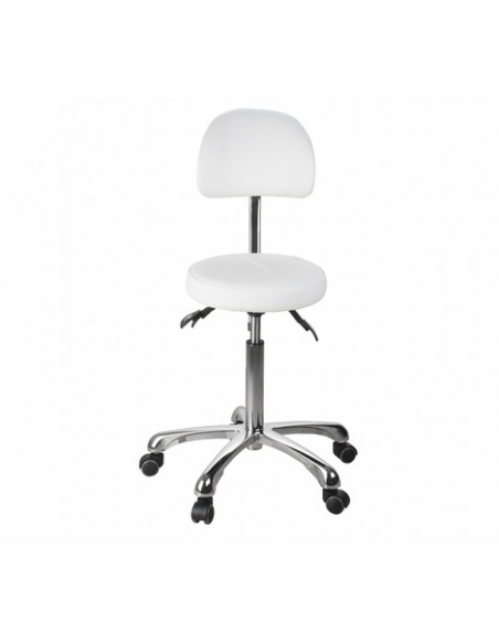 Käsitöötool nelja reguleerimismehhanismi ja ergonoomilise seljatoega Comfort, valge