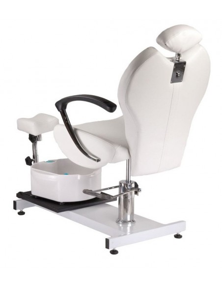 Hüdraulilisel juhtimissüsteemil töötav pediküüritool lamava seljatoe ja jalavanniga Pax