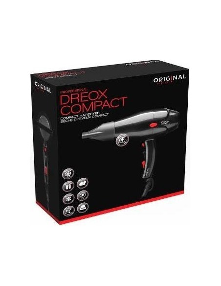 Föön Original Dreox Compact, must, 2000 W