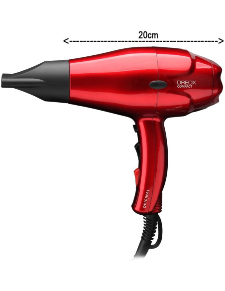 Föön Original Dreox Compact, punane, 2000 W