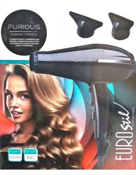 Föön FURIOUS (ioonid, keraamika, turmaliin), 2200W
