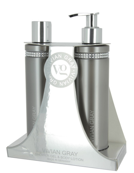 Kristallide komplekt dušigeel+kehakreem, hall 2*250ml