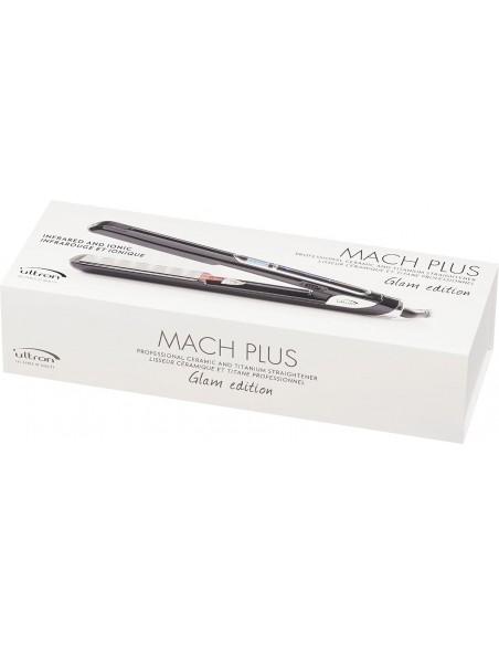 Mach Plus Glam Edition juuksesirgendaja, titaanplaatidega, must