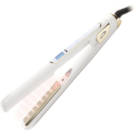 Mach Plus Glam Edition juuksesirgendaja, titaanplaatidega, valge