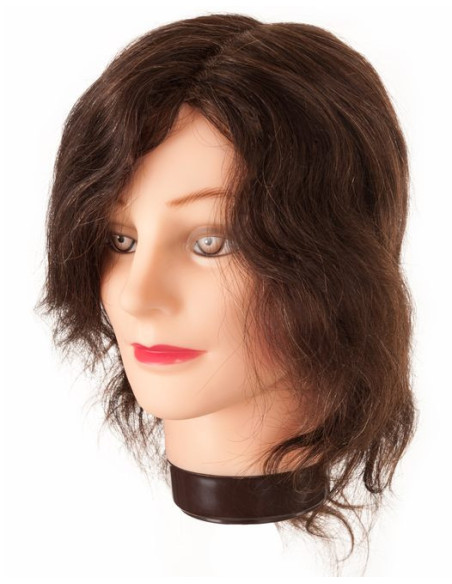 Mannekeeni pea DONNA, 100% naturaalsed juuksed, 20-30cm