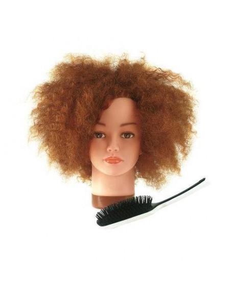Mannekeeni pea WHITNEY, sirgendamiseks, 100% naturaalsed juuksed, 15-30cm