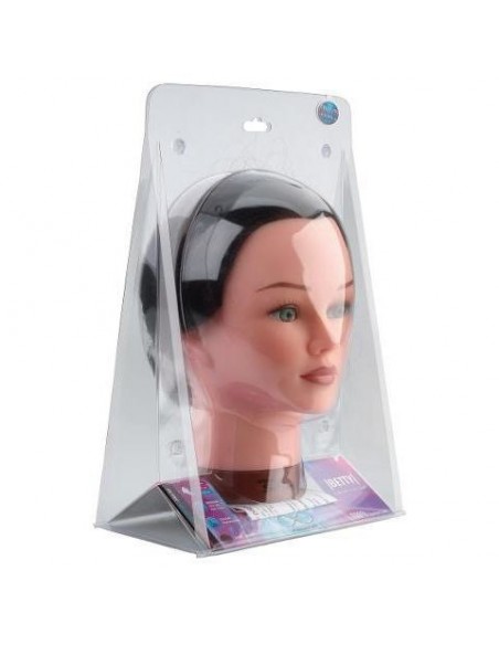 Mannekeeni pea WHITNEY, sirgendamiseks, 100% naturaalsed juuksed, 15-30cm