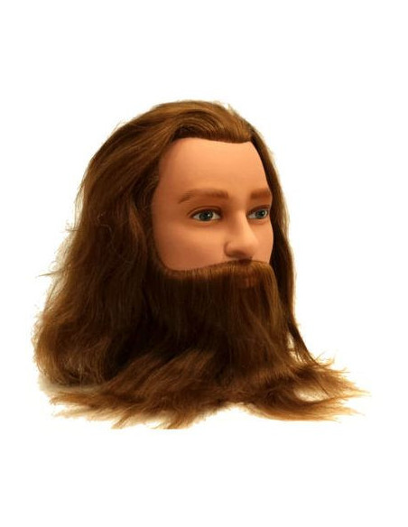 Mannekeeni pea LEIF, mees, 100% naturaalsed juuksed, 20-25cm