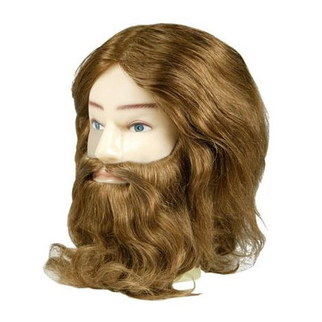 Mannekeeni pea KARL, mees, 100% naturaalsed juuksed, 20-25cm