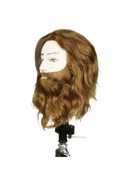 Mannekeeni pea KARL, mees, 100% naturaalsed juuksed, 20-25cm