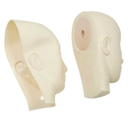 Mannekeeni mask, mis asetatakse mannekeeni pähe näomassaažiks ja meigikoolituseks