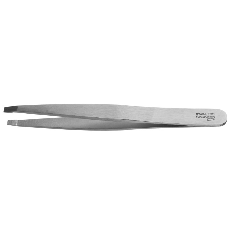 Tweezers, Solingen, flat, steel 9.5cm