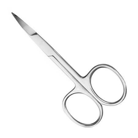 Küünenaha käärid, kumerad, roostevabast terasest, 3,5"